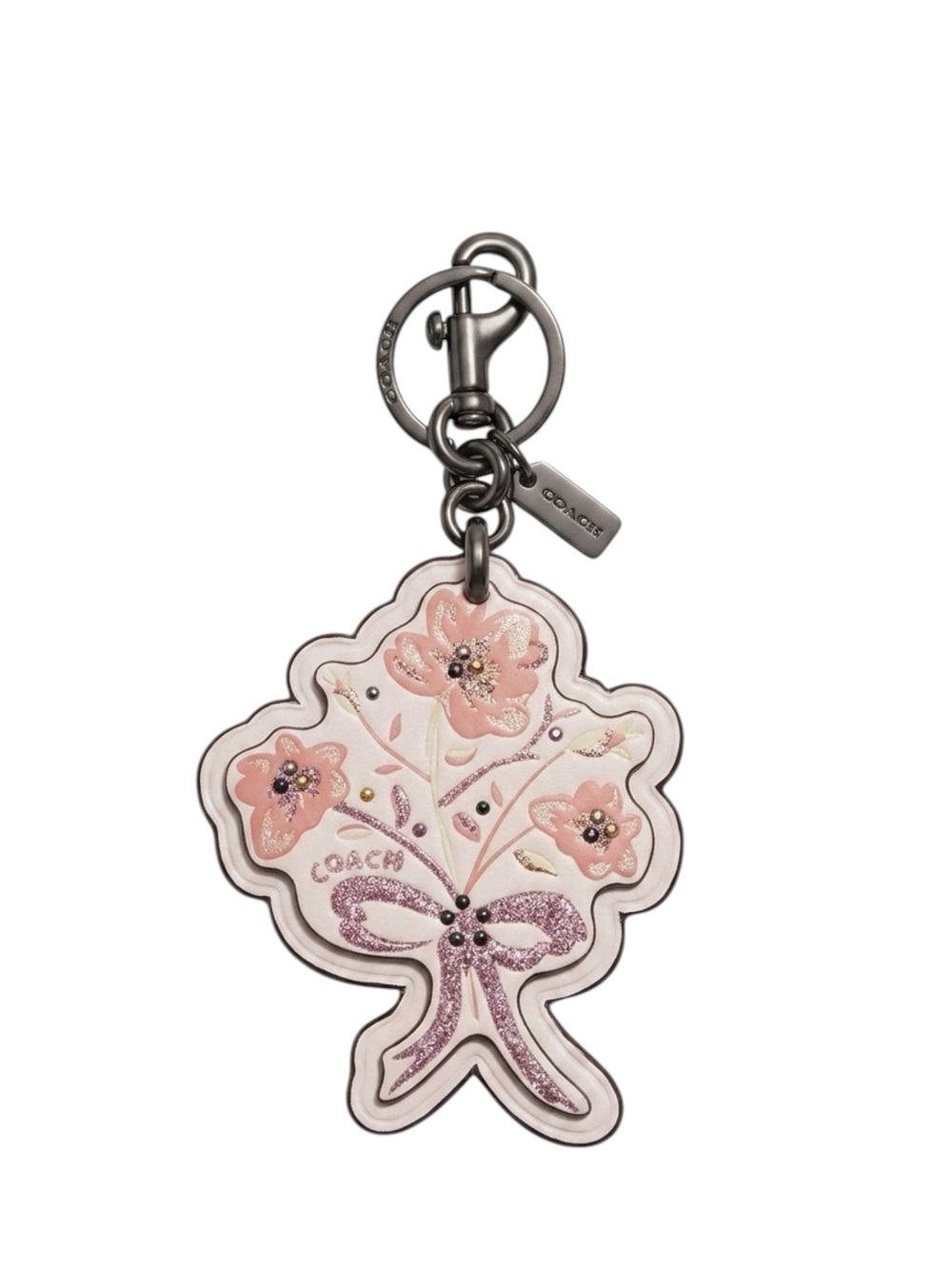 Coach Flower With Bow Bag Charm